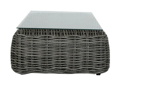 OUTFLEXX Loungemöbel, Two Tone Grey, Polyrattan, 4 Personen, Inkl. Tisch 70 X 130 Cm Und Polster In Grau 12 OUTFLEXX Loungemöbel, Two Tone Grey, Polyrattan, 4 Personen, Inkl. Tisch 70 X 130 Cm Und Polster In Grau - Image 10