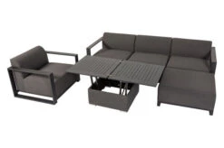 OUTFLEXX Loungetisch, Sooty, Alu/Sunbrella, 78/157 X 78 X 37/64 Cm, Höhenverstellbar -Gartenblick Geschaft 10 21010.jpg