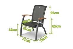 HARTMAN Da Vinci Dining-Sessel, Xerix/anthrazit, Alu/Textilene, Mit FSC-Teak-Armlehnen -Gartenblick Geschaft 11661 1 mass.jpg