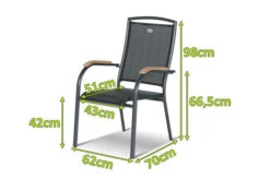 HARTMAN Raffaelo Stapelsessel, Xerix/anthrazit, Alu/Textilene, Mit FSC-Teak-Armlehnen -Gartenblick Geschaft 11666 2 mass.jpg