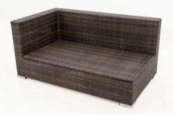 OUTFLEXX 2-Sitzer Ecksofa, Braun Marmoriert, Polyrattan, 145 X 85 X 70 Cm, Wasserfeste Kissenbox, Armlehne Re. -Gartenblick Geschaft 11 15734 4 BOX.jpg