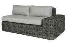OUTFLEXX Ecklounge, Two Tone Grey, Polyrattan, 6 Personen, Inkl. Tisch/Hocker 90 X 90 Cm Und Polster In Grau -Gartenblick Geschaft 11 20907.jpg