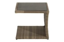 Ploß Rabida Beistelltisch, Champagner-meliert, Polyrattan, 50x50x45 Cm, Glasplatte In Steinoptik -Gartenblick Geschaft 12 20172.jpg