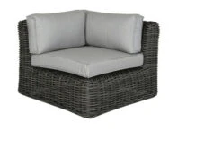 OUTFLEXX Ecklounge, Two Tone Grey, Polyrattan, 6 Personen, Inkl. Tisch/Hocker 90 X 90 Cm Und Polster In Grau -Gartenblick Geschaft 12 20907.jpg