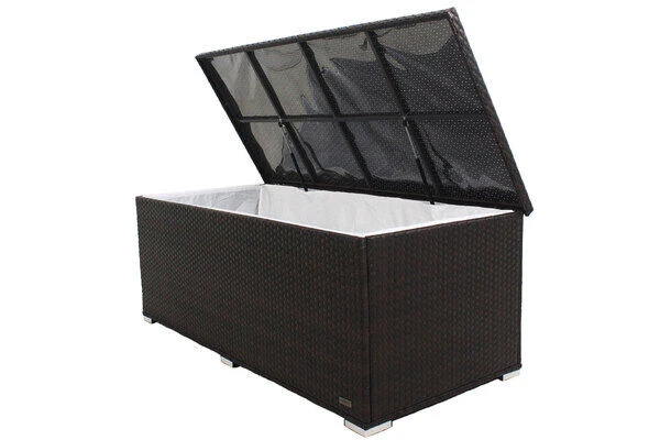 OUTFLEXX Kissenbox, Braun, Polyrattan, 204x94x75cm 5 OUTFLEXX Kissenbox, Braun, Polyrattan, 204x94x75cm - Image 3