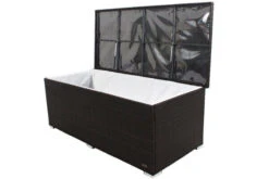 OUTFLEXX Kissenbox, Braun, Polyrattan, 204x94x75cm 20 OUTFLEXX Kissenbox, Braun, Polyrattan, 204x94x75cm -Gartenblick Geschaft 1313 06.jpg