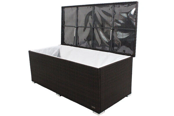 OUTFLEXX Kissenbox, Braun, Polyrattan, 204x94x75cm 10 OUTFLEXX Kissenbox, Braun, Polyrattan, 204x94x75cm - Image 8