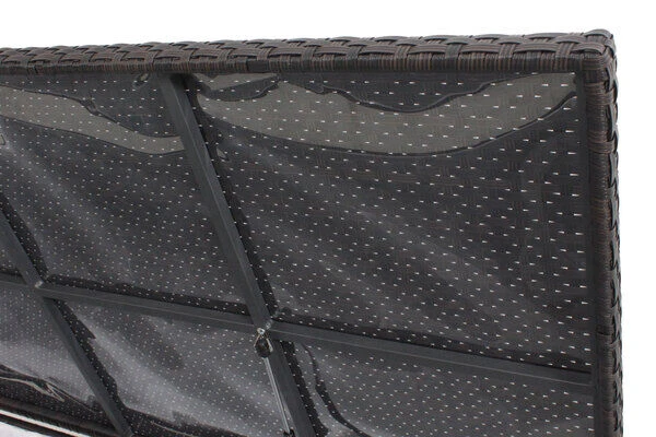 OUTFLEXX Kissenbox, Braun, Polyrattan, 204x94x75cm 8 OUTFLEXX Kissenbox, Braun, Polyrattan, 204x94x75cm - Image 6