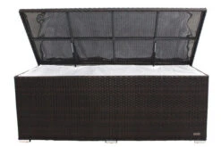 OUTFLEXX Kissenbox, Braun, Polyrattan, 204x94x75cm 19 OUTFLEXX Kissenbox, Braun, Polyrattan, 204x94x75cm -Gartenblick Geschaft 1313 08.jpg