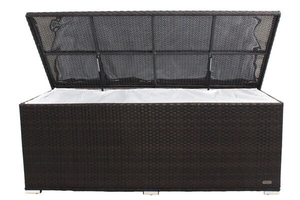 OUTFLEXX Kissenbox, Braun, Polyrattan, 204x94x75cm 9 OUTFLEXX Kissenbox, Braun, Polyrattan, 204x94x75cm - Image 7