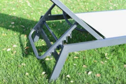 VILLANA Gartenliege, Anthrazit/grau, Aluminium/Textil, 198 X 60 X 32 Cm, Verstellbar -Gartenblick Geschaft 13405 4.jpg