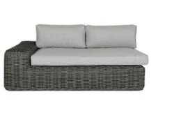 OUTFLEXX Ecklounge, Two Tone Grey, Polyrattan, 6 Personen, Inkl. Tisch/Hocker 90 X 90 Cm Und Polster In Grau -Gartenblick Geschaft 13 20907.jpg