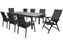 KETTLER BasicPlus Sitzgruppe, Anthrazit, Alu/Textilene, Tisch 180/240x100cm, 6 Stapel-, 2 Multipositionssessel 31 KETTLER BasicPlus Sitzgruppe, Anthrazit, Alu/Textilene, Tisch 180/240x100cm, 6 Stapel-, 2 Multipositionssessel -Gartenblick Geschaft 15 19318.jpg
