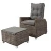 OUTFLEXX Dining Sessel, Grau, Polyrattan, 74 X 83 X 110 Cm, Stufenlos Verstellbar, Inkl. Hocker -Gartenblick Geschaft 15 20898.jpg