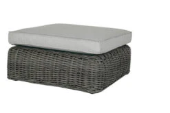 OUTFLEXX Ecklounge, Two Tone Grey, Polyrattan, 6 Personen, Inkl. Tisch/Hocker 90 X 90 Cm Und Polster In Grau -Gartenblick Geschaft 15 20907.jpg