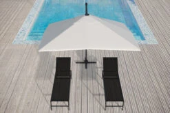 OUTFLEXX Ampelschirm, Creme, Pulverbesch. Aluminium, 300x300 Cm, Inkl. Plattenständer, Twist-Funktion -Gartenblick Geschaft 16108 6 CGI.jpg