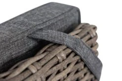 OUTFLEXX Esstischgarnitur, Edelstahl/recyceltes FSC-Teak, Tisch 160x90 Cm, 4 Hochlehner- Diningsessel, A-Gestell -Gartenblick Geschaft 16 19374.jpg