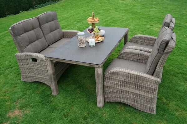 Ploß Rabida Comfort Dining / Lounge 2-Sitzer Sofa, Champagner-meliert, Polyrattan, 148x85x112 Cm, Verstellbar 20 Ploß Rabida Comfort Dining / Lounge 2-Sitzer Sofa, Champagner-meliert, Polyrattan, 148x85x112 Cm, Verstellbar - Image 18