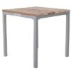 VILLANA Beistelltisch, FSC-Akazienholz / Aluminium, Silber, 45 X 45 X 45 Cm