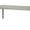 SIENA GARDEN Silva Esstisch, Silber / Washed Grey, Alu / Keramik, 183x100x74 Cm