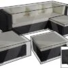 OUTFLEXX Premium Abdeckhaubenset, Für Lounge TheBox-B: 18226/ 18227/ 18228/ 16068, Schwarz, Wasserbeständig