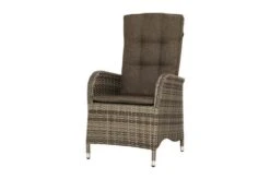 Ploß Rabida Dining Sessel, Champagner-meliert, Polyrattan, 60x68x111 Cm, Verstellbar, Inkl. Polster