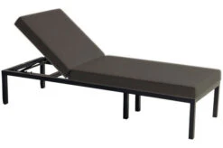 HARTMAN Eva Loungeliege, Sooty, Sunbrella, 195 X 70 X 45 Cm, Rückenlehne Verstellbar, Hohe Liegefläche