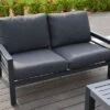 OUTFLEXX 2-Sitzer Sofa, Anthrazit, Olefin/Alu