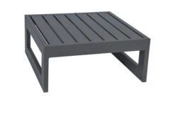 STERN Holly Beistelltisch/Hocker, Anthrazit, Aluminium, 72x72x37,5 Cm, Quadratisch