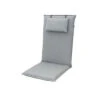 DOPPLER Lyra Stuhlauflage Hochlehner, Hellgrau, Baumwolle/Polyester, 119x48x7cm, Inkl. Befestigungsbänder Und Kopfkissen -Gartenblick Geschaft 1 21988.jpg