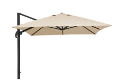 Schneider® SCHNEIDER Rhodos Grande Ampelschirm, Natur, 300x400 Cm, Rechteckig