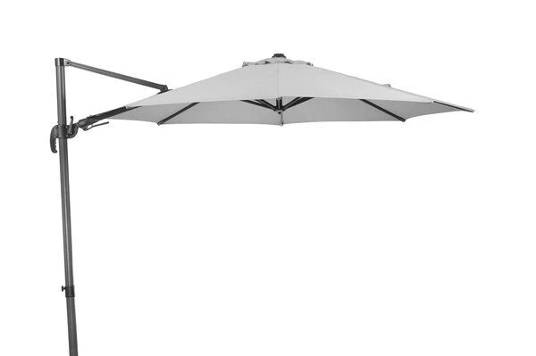 Schneider® SCHNEIDER Rhodos Eco Twist Ampelschirm, Grau, 300x300 Cm, Rund 3 Schneider® SCHNEIDER Rhodos Eco Twist Ampelschirm, Grau, 300x300 Cm, Rund