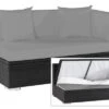 OUTFLEXX 2-Sitzer Ecksofa, Schwarz, Polyrattan, 145x85x70cm, Armlehne Links, Wasserfeste Kissenbox -Gartenblick Geschaft 1 2392 3 BOX.jpg