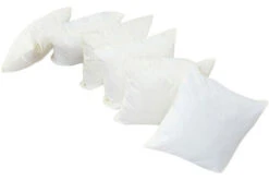 OUTFLEXX 6er-Set Kissen, Creme-weiß, 45x45cm, Wasserabweisend