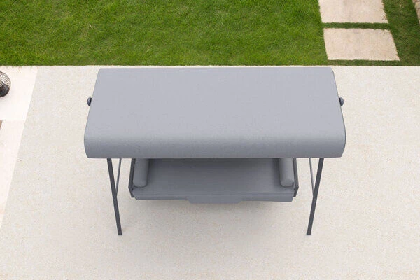 OUTFLEXX 3-Sitzer Hollywoodschaukel, Grau/anthrazit, Stahl/Polyester, 233x135 Cm, Mit Liegefunktion 5 OUTFLEXX 3-Sitzer Hollywoodschaukel, Grau/anthrazit, Stahl/Polyester, 233x135 Cm, Mit Liegefunktion - Image 3