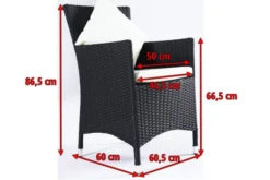 OUTFLEXX 2er Set Sessel, Schwarz, Polyrattan Inkl. Kissen Und Polster -Gartenblick Geschaft 2035 05.jpg