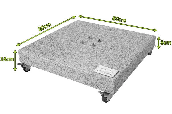 DOPPLER Granitplatte, 80x80 Cm, Rollbar, 140kg 7 DOPPLER Granitplatte, 80x80 Cm, Rollbar, 140kg - Image 5