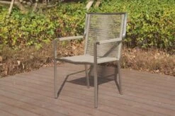 OUTFLEXX Stapelsessel, Grau, Edelstahl / Rope, 63x57x91 Cm -Gartenblick Geschaft 21671 1.JPG