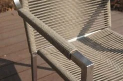 OUTFLEXX Stapelsessel, Grau, Edelstahl / Rope, 63x57x91 Cm -Gartenblick Geschaft 21671 4.JPG