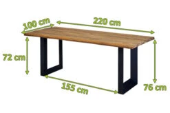 OUTFLEXX Trui Esstisch, Natur/anthrazit, Alu/recycled FSC-Teak, 220 X 100 Cm, U-Gestell -Gartenblick Geschaft 21690 5.jpg