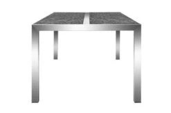 OUTFLEXX Esstisch, Grau, Granit / Edelstahl, 200x100 Cm, 2 Teilige Tischplatte 15 OUTFLEXX Esstisch, Grau, Granit / Edelstahl, 200x100 Cm, 2 Teilige Tischplatte -Gartenblick Geschaft 21743 11.JPG