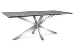 OUTFLEXX Esstisch, Grau, Granit / Edelstahl, 200x100 Cm, Modernes Design -Gartenblick Geschaft 21746 10.JPG