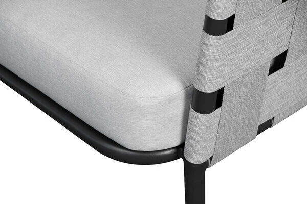 OUTFLEXX Ecklounge, Anthrazit Matt/hellgrau, Alu/Spuncrylic, 3-tlg., Tisch 76x76cm 4-5 Pers 10 OUTFLEXX Ecklounge, Anthrazit Matt/hellgrau, Alu/Spuncrylic, 3-tlg., Tisch 76x76cm 4-5 Pers - Image 8