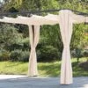 OUTFLEXX Pergola, Anthrazit/creme, Stahl, Pulverbeschichtet, 300x300x220 Cm -Gartenblick Geschaft 21813 Ambiente.jpg