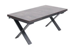 OUTFLEXX Esstischgarnitur, OUTFLEXX® Anthrazit Matt, Alu /HPL / Teak, Tisch 180/280x100cm, 4 Stapelsessel, 2 Multipo -Gartenblick Geschaft 22152 7.jpg