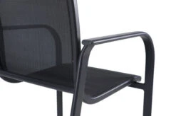 OUTFLEXX Esstischgarnitur, OUTFLEXX® Anthrazit Matt, Alu / Teak / Textil, Esstisch Ø 150 Cm, 5 Sessel, Stapelbar 29 OUTFLEXX Esstischgarnitur, OUTFLEXX® Anthrazit Matt, Alu / Teak / Textil, Esstisch Ø 150 Cm, 5 Sessel, Stapelbar -Gartenblick Geschaft 22204 14.jpg