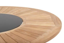 OUTFLEXX Esstischgarnitur, OUTFLEXX® Anthrazit Matt, Alu / Teak / Textil, Esstisch Ø 150 Cm, 5 Sessel, Stapelbar 21 OUTFLEXX Esstischgarnitur, OUTFLEXX® Anthrazit Matt, Alu / Teak / Textil, Esstisch Ø 150 Cm, 5 Sessel, Stapelbar -Gartenblick Geschaft 22204 6.jpg