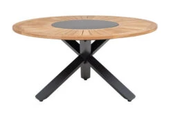 OUTFLEXX Esstischgarnitur, OUTFLEXX® Anthrazit Matt, Alu / Teak / Textil, Esstisch Ø 150 Cm, 5 Sessel, Stapelbar 24 OUTFLEXX Esstischgarnitur, OUTFLEXX® Anthrazit Matt, Alu / Teak / Textil, Esstisch Ø 150 Cm, 5 Sessel, Stapelbar -Gartenblick Geschaft 22204 9.jpg