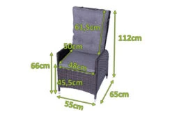 OUTFLEXX 2er Set Dining Sessel, Braun, Polyrattan, Je 55 X 65 X 112 Cm, Rücken Stufenlos Verstellbar 15 OUTFLEXX 2er Set Dining Sessel, Braun, Polyrattan, Je 55 X 65 X 112 Cm, Rücken Stufenlos Verstellbar -Gartenblick Geschaft 22285 5.jpg