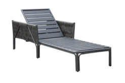 OUTFLEXX Mermaid Liege, Anthrazit, Aluminium/XL Geflecht, 203x75x56 Cm, Inkl. Polster -Gartenblick Geschaft 22302 3.jpg